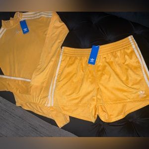 Ladies Adidas Yellow Set